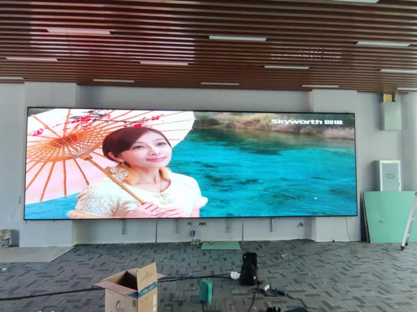 白朗P1.53led小间距屏安装案例